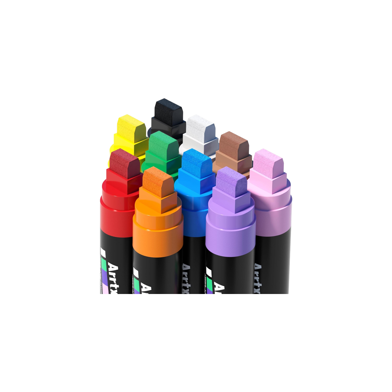 Jumbo Acrylic Paint Markers, 15mm Felt Tip, Waterproof by Arrtx